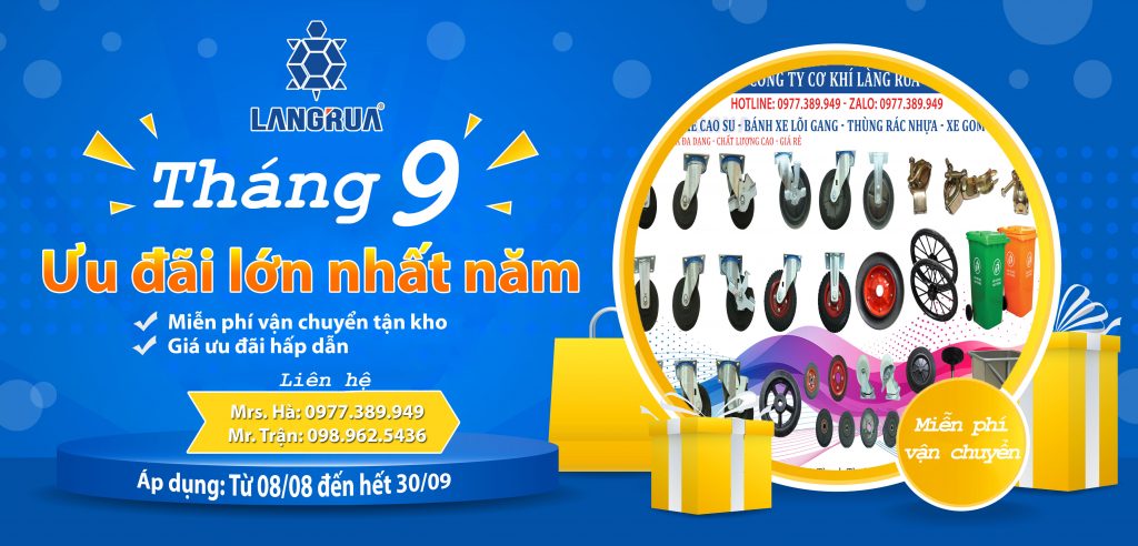Ưu đãi khi mua bánh xe làng rùa